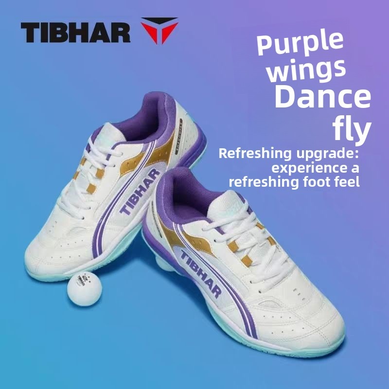 Table Tennis Shoes - TIBHAR フライング卓球シューズ 男女兼用 プロ競技トレーニングシューズ 通気性と滑り止め