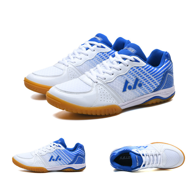 Table Tennis Shoes - LEFUS 品質男性女性のバドミントンシューズサイズ 36-45 アンチスリップ屋内トレーニング卓球スニーカーフィットネススポーツ靴