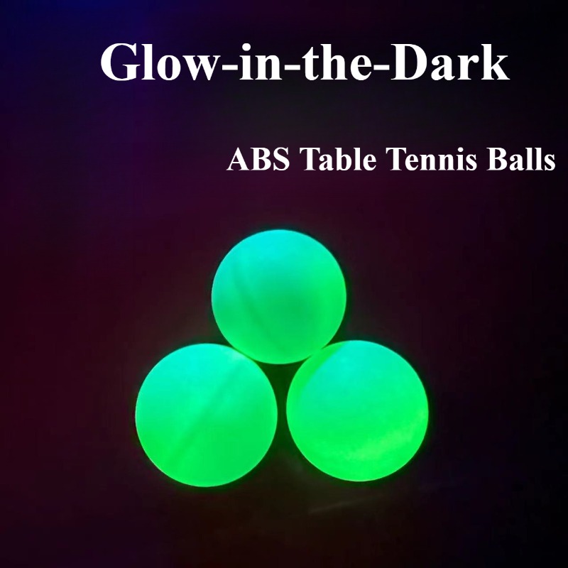 Table Tennis Video Game - 光る卓球ボール 暗闇で光るボール ABS新素材 シーム付き40+耐久性のある卓球ボール エンターテイメント用
