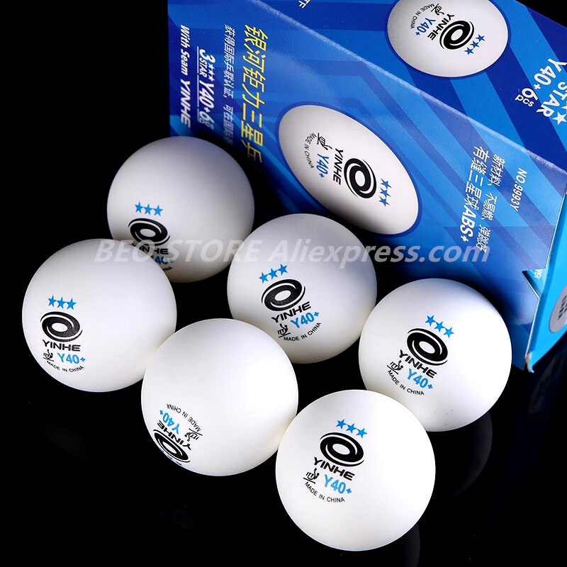 Table Tennis Video Game - 3つ星y40のボールが付いたプラスチック製テニスボール,新しい素材,承認された,卓球用,60個