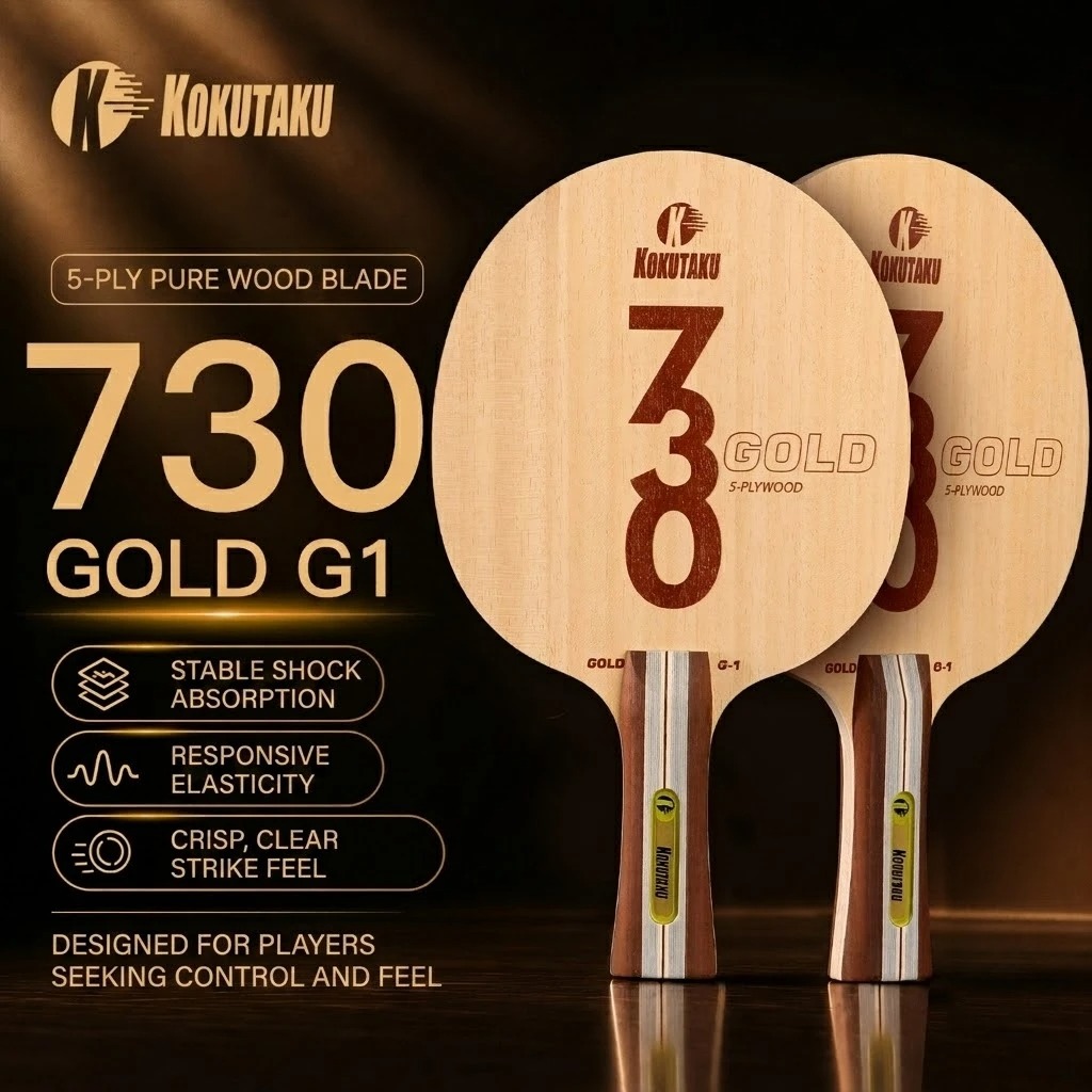 Table Tennis Blades - コクタク卓球ブレードFL 730 G1 5層木材/G2 5層木材と2層カーボン卓球ラケットブレード アークトレーニング