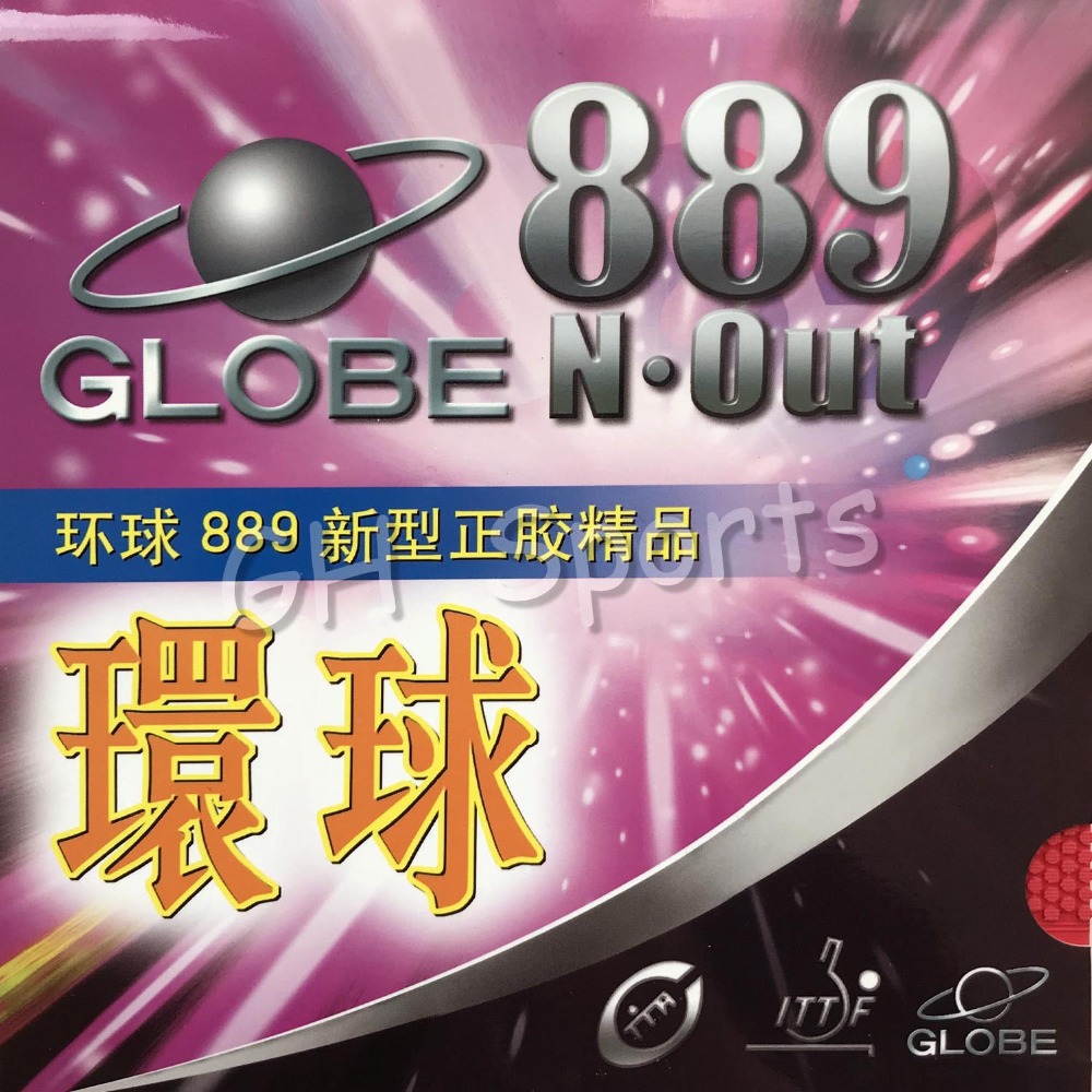 Table Tennis Forehand Rubber - Globe 889 Globe-889 ファストアタック ショートピップアウト卓球ラバー スポンジ付き