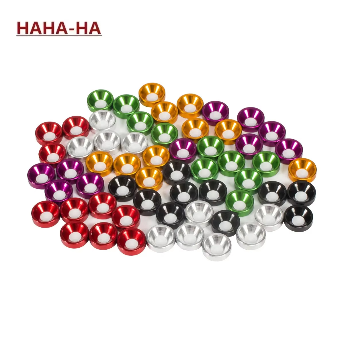 Head Racket Boom - アルミ合金M3アルマイト処理皿座金、RCクローラーシャーシSCX10 TRX4シャフティMOAバンパーブルバーコンプ組み立てDIY用