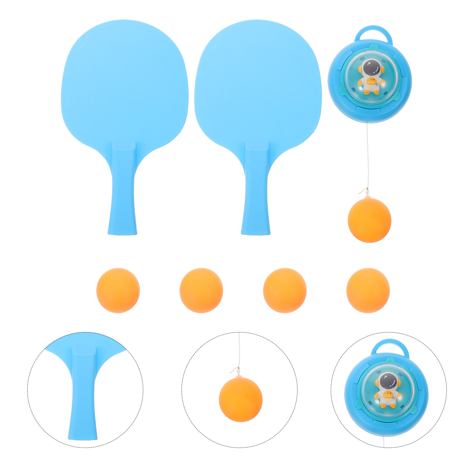 Table Tennis Kit - 1セットインタラクティブ卓球トレーナー吊り下げ式屋内トレーニングキット子供用ハンドアイコーディネーション屋内ラケットゲーム