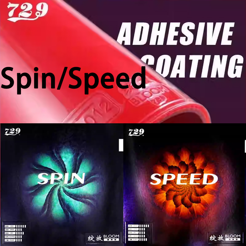 Table Tennis Spin - 729 フレンドシップパワー/スピン卓球ラバーシートピップスインスティッキーピンポンラバー 2.2mm 高弾性スポンジ硬度 45 °