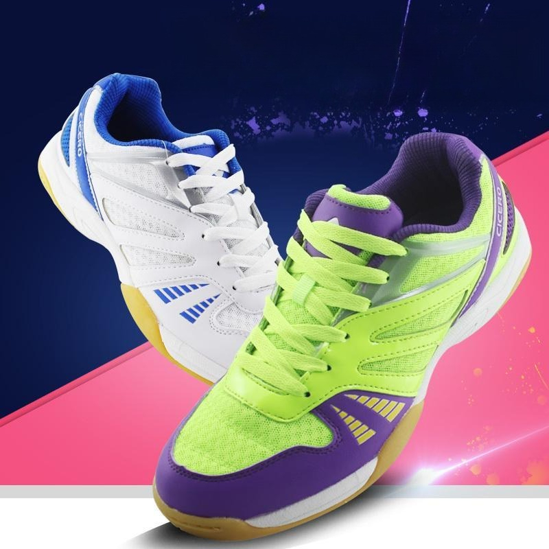 Table Tennis Shoes - 2026 新着卓球シューズ男性ノンスリップバドミントンマンシューズユニセックス屋内コートメンズシューズレーステニスメンズシューズ