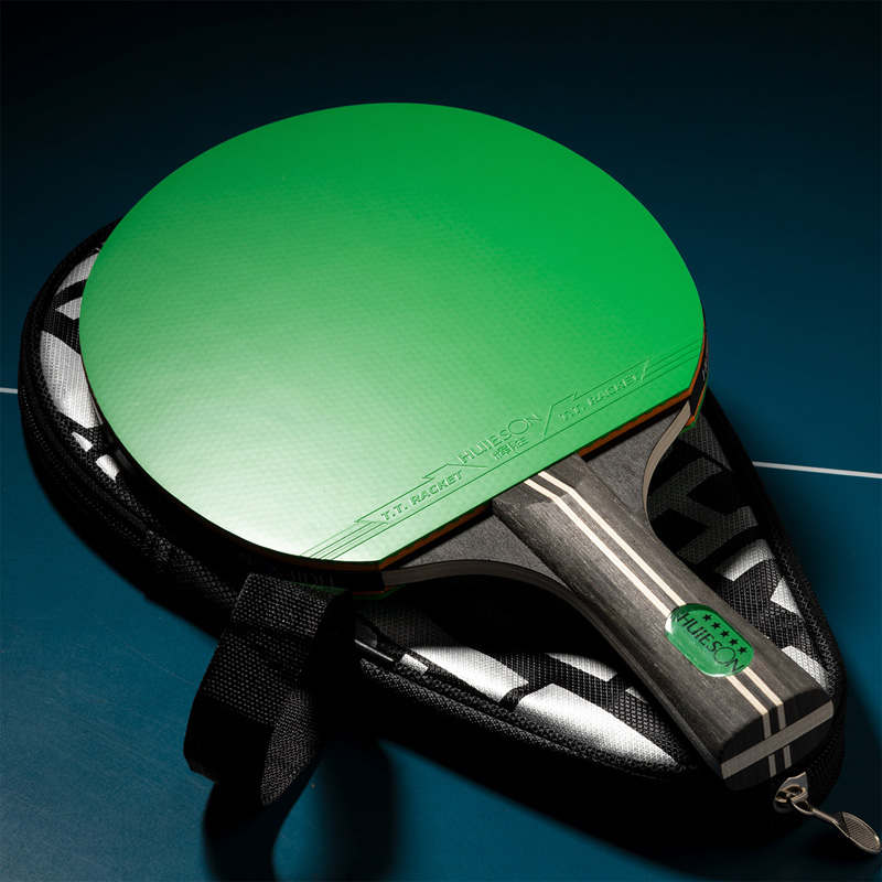 Table Tennis Kit Bag - HUIESON 5 つ星 カラフルな卓球ラケットセット キャリーバッグ付き すぐにプレイできるピンポンバットパドル