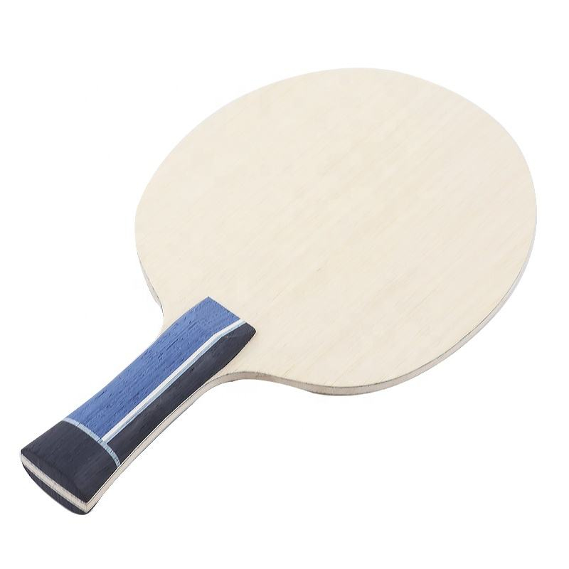 Table Tennis Blades - 1 個ブルーカーボンファイバー卓球ブレード 7 層攻撃的なピンポンパドルロングハンドル DIY 卓球ラケットアクセサリー