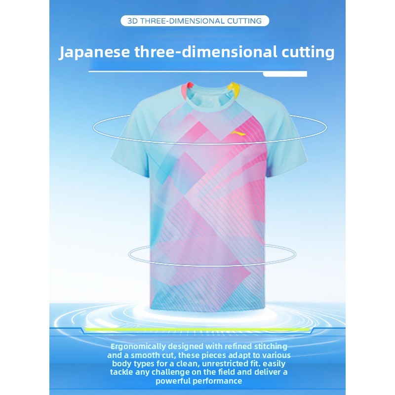 李寧卓球ユニフォーム、プロトレーニングスポーツウェア、半袖速 - Table Tennis Uniform のレビューと価格