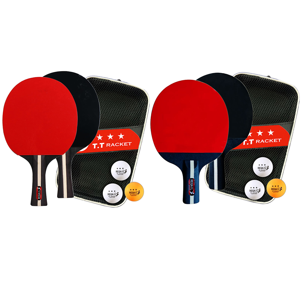 卓球ラケット2本＆ボール3個入り ピンポンパドルセット プロ - Table Tennis Kit Bag のレビューと価格