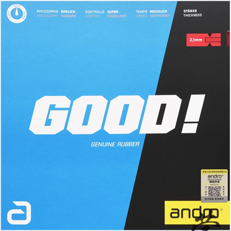 Andro GOOD卓球ラバー、非粘着性、高弾性、高強度、速 - Table Tennis Games のレビューと価格