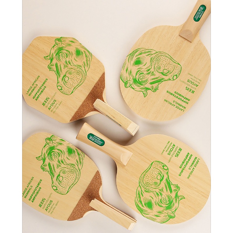 JEELS グリーンヒポ 1 プライ アヨウス卓球ブレード  - Table Tennis Blades のレビューと価格