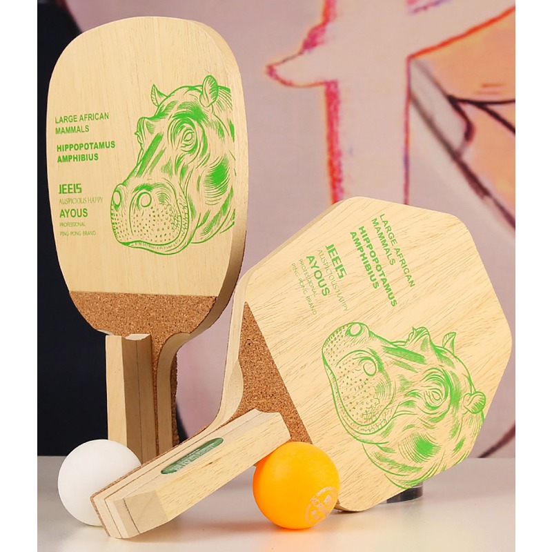 JEELS グリーンヒポ 1 プライ アヨウス卓球ブレード  - Table Tennis Blades のレビューと価格