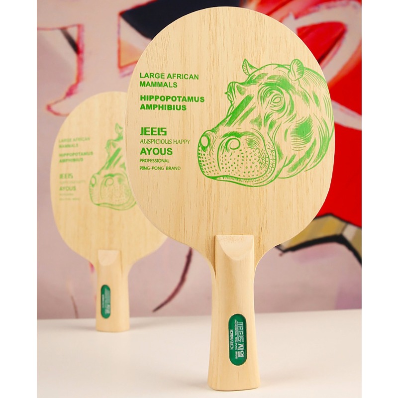 JEELS グリーンヒポ 1 プライ アヨウス卓球ブレード  - Table Tennis Blades のレビューと価格
