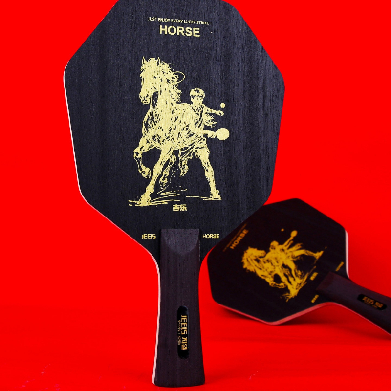 9プライ六角形卓球ブレード、7枚の木材と2枚のブルーアリレー - Table Tennis Blades のレビューと価格
