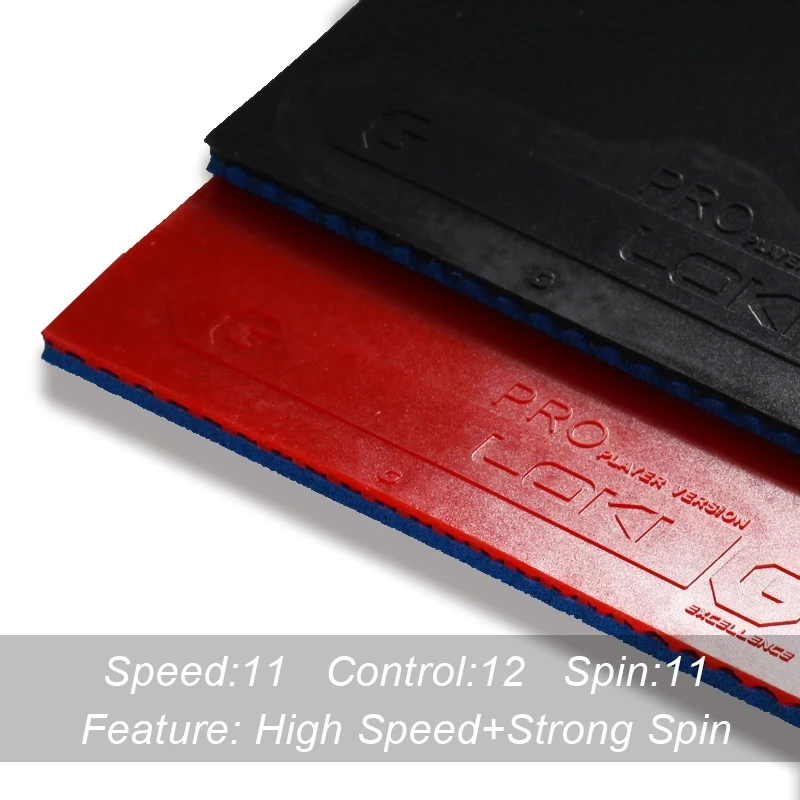 Loki gtx-粘着性のある卓球ゴム、強力なスピンハイエラ - Table Tennis Spin のレビューと価格