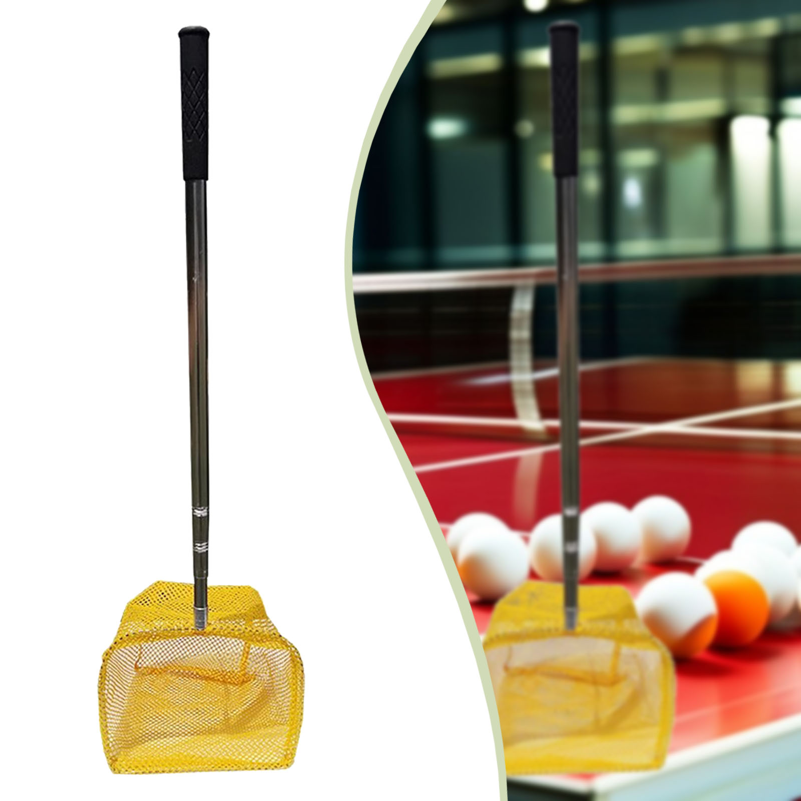 1個入り卓球ボールピッカーネット、ハンドル付き、ピンポンボー - Table Tennis Online のレビューと価格