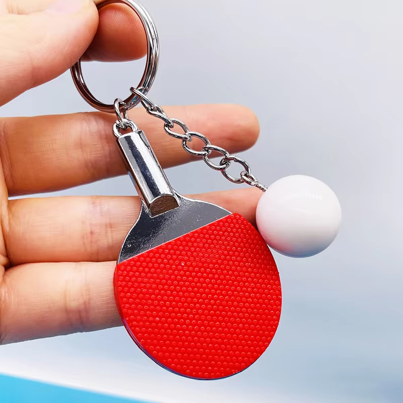 7 色かわいいピンポンラケットペンダントお土産卓球ボールキー - Table Tennis Video Game のレビューと価格