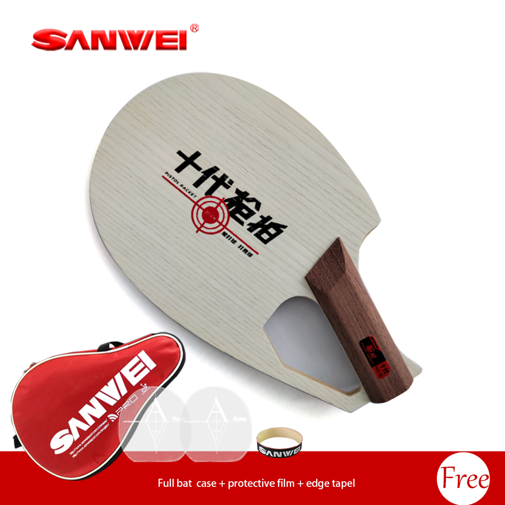 オリジナルSANWEI特許取得済みピストル型ラケットシェーク - Table Tennis Blades のレビューと価格