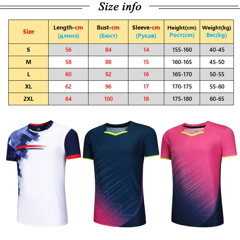 バドミントンシャツ卓球ユニフォームテニスクイックドライランニ - Table Tennis Uniform のレビューと価格