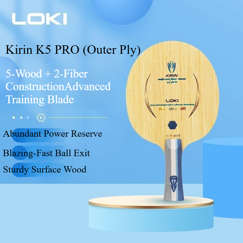 LOKI キリン K5 PRO 卓球ラケット 5枚合板 2枚 - Table Tennis Pro のレビューと価格