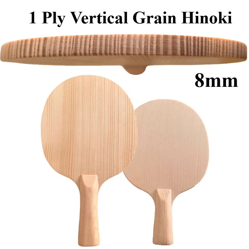 1層8mm縦目ヒノキ卓球ブレードプロフェッショナルヒノキ攻撃 - Table Tennis Blades のレビューと価格