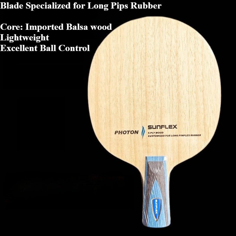 サンフレックス ロングピンプル キング卓球ラケットブレード  - Table Tennis Spin のレビューと価格