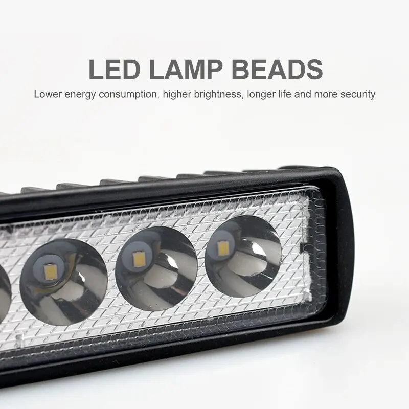 led作業ライトストリップ形状ライトバー6000 k洪水オフ - Head Racket Boom のレビューと価格