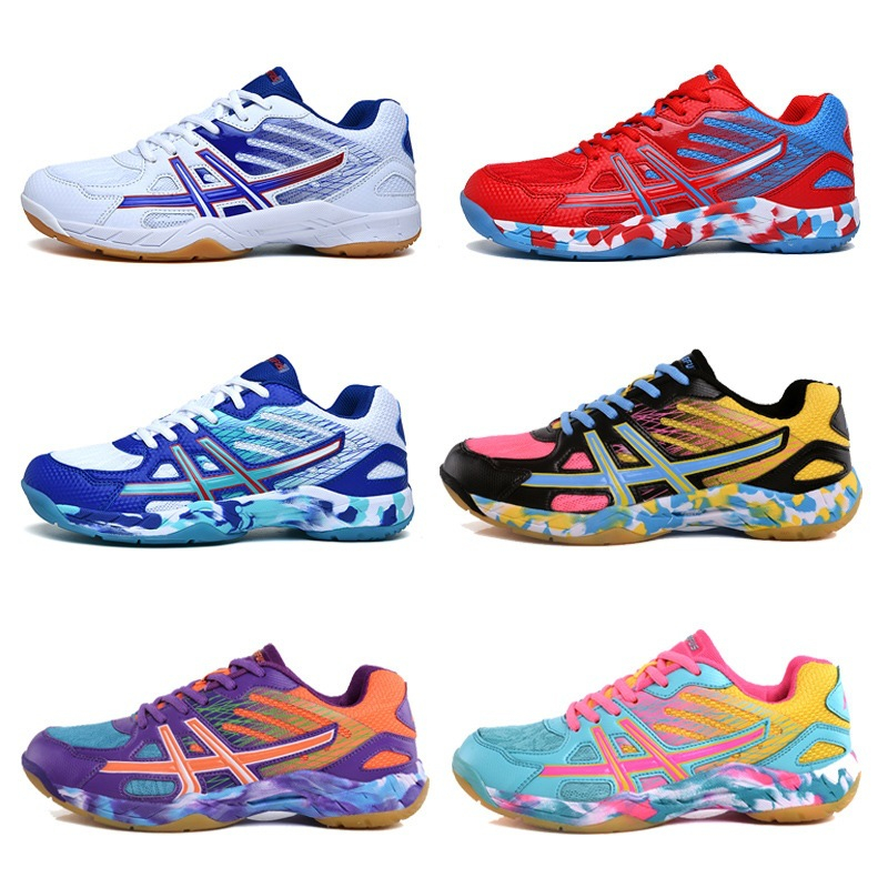 バドミントンシューズ男性と女性のための軽量通気性ノンスリップ - Table Tennis Shoes のレビューと価格