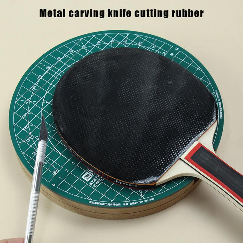 新しい卓球ラバー回転カッティングマットセット DIY カッテ - Table Tennis Kit のレビューと価格