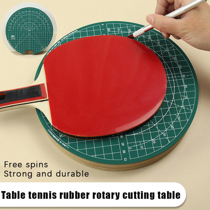 新しい卓球ラバー回転カッティングマットセット DIY カッテ - Table Tennis Kit のレビューと価格