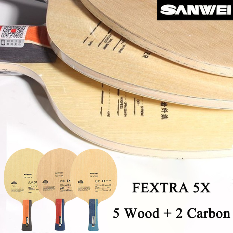 SANWEI FEXTRA 5X ブルー/イエロー アリレー - Table Tennis Blades のレビューと価格