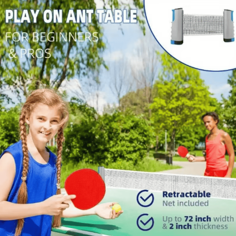 1pc/卓球ネットどこでも設置可能な格納式ラックスポーツ交換 - Table Tennis Online のレビューと価格