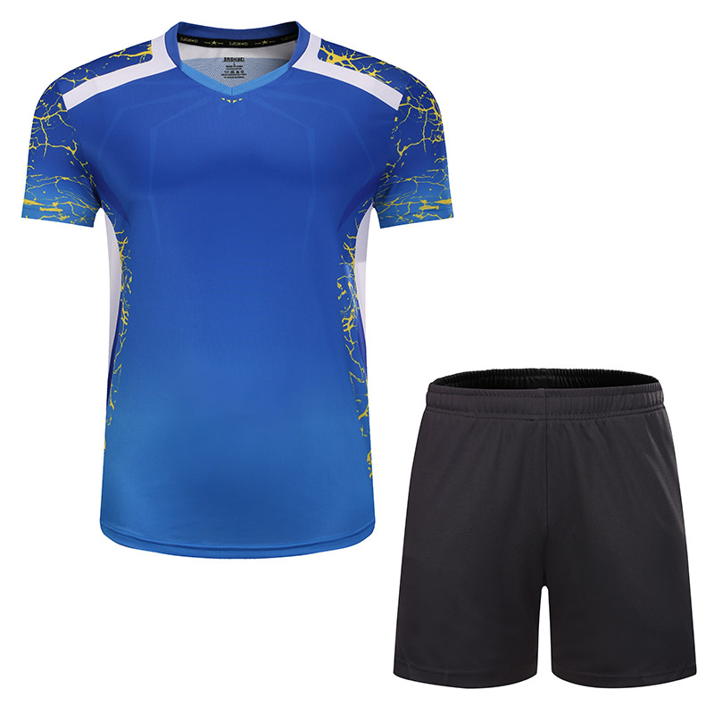 男性と女性のためのテニスTシャツ,トレーニングユニフォーム, - Table Tennis Uniform のレビューと価格